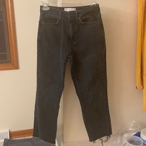 Topshop Dark Blue Woman’s Cropped Jeans